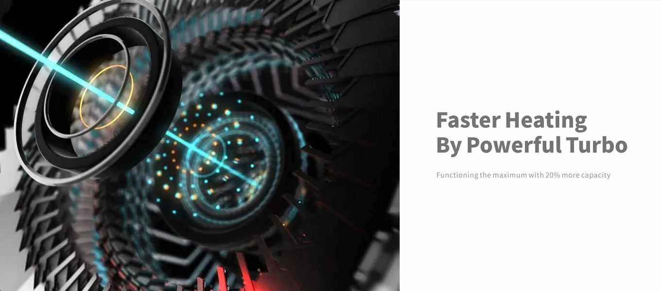 Vinniger verhitting deur kragtige turbo
